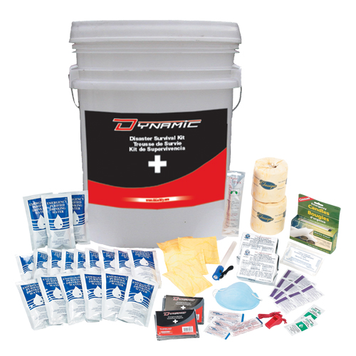 Trousse de premiers soins pour pr&eacute;paration aux situations d'urgence Dynamic, Dispositif m&eacute;dical Classe 1, Seau O-Max