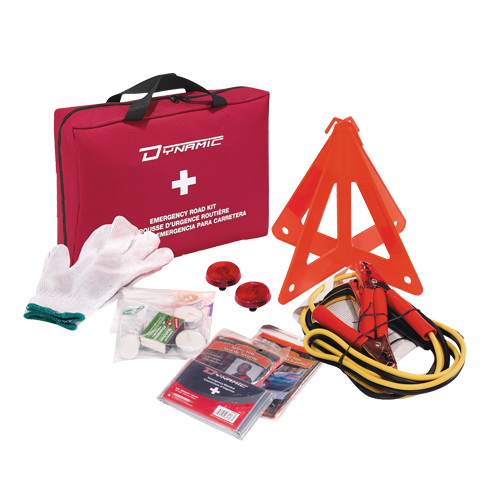 Trousse de premiers soins pour dangers extr&ecirc;mes de la route Dynamic, Dispositif m&eacute;dical Classe 1, Sac en nylon O-Max