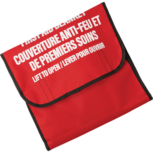 Couverture anti-feu avec sac de nylon Dynamic, Laine, 60" lo x 71" la O-Max