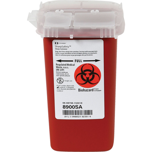 Dynamic Phlebotomy Sharps&reg; Container, 1 L Capacity O-Max