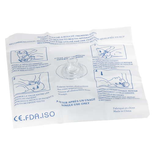 Dynamic Disposable Rescue Breather, Single Use Faceshield, Class 2 O-Max