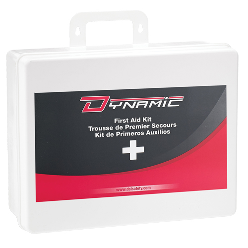 Trousse de premiers soins Ontario Dynamic, Dispositif m&eacute;dical Classe 2, Boîte en plastique O-Max