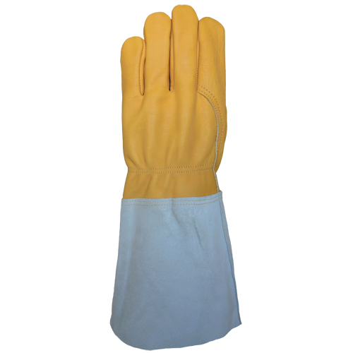 TIG Welding Gloves, Grain Cowhide, Size One Size O-Max