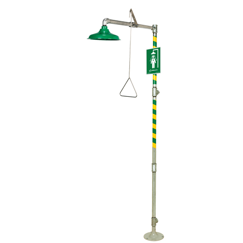 Floor Mount Drench Shower, Pedestal O-Max