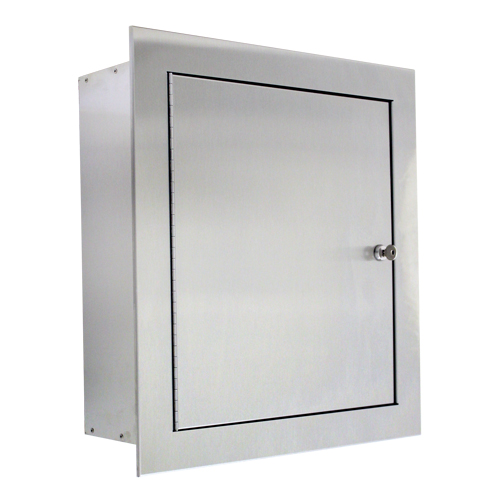 Armoire &agrave; soupape en acier inoxydable en retrait O-Max
