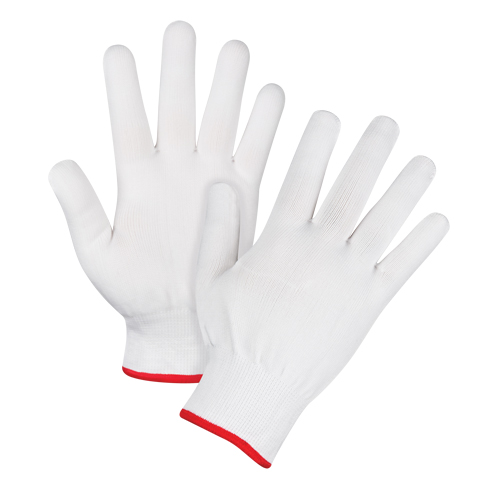 Seamless String Knit Gloves, Polyester, 15 Gauge, Ladies O-Max
