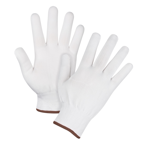 Seamless String Knit Gloves, Polyester, 15 Gauge, Men's O-Max