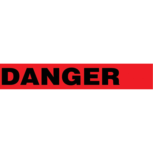 Floor Safety Tape, 3" x 54', Vinyl, Black/Red O-Max