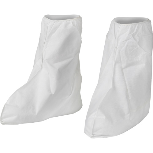Couvre-botte jetable KleenGuard A40, Taille unique, Microporeux, Blanc O-Max