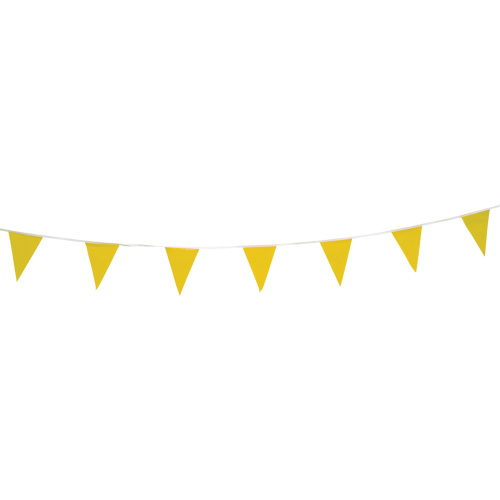Pennant String, 60' L, Yellow O-Max