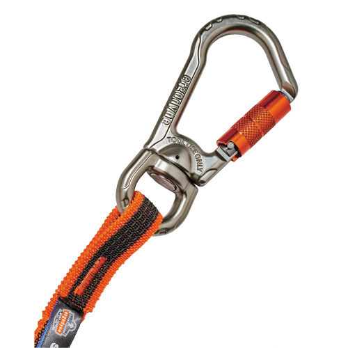 Squids&reg; 3109F(x) Double-Locking Tool Lanyard with Swivel, Bungee, Carabiner/Loop O-Max