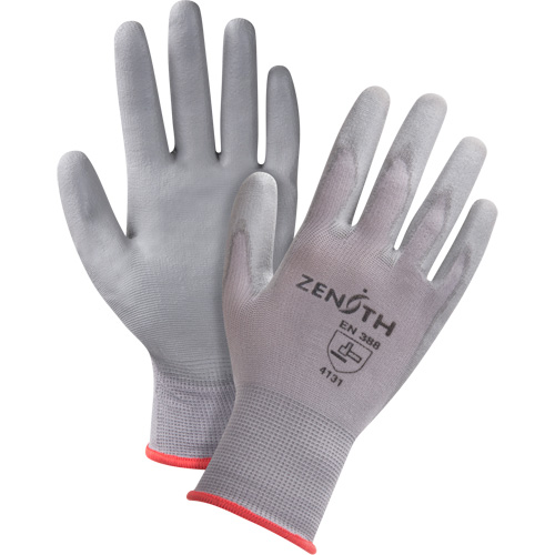 DMF-Free Coated Gloves, 11/2X-Large, Polyurethane Coating, 15 Gauge, Nylon Shell O-Max