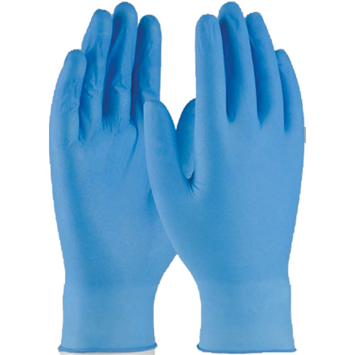 Disposable Gloves, Small, Nitrile, 4-mil, Powder-Free, Blue O-Max