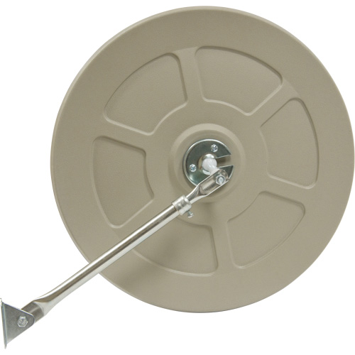 Convex Mirror with Telescopic Arm, Indoor/Outdoor, 12" Diameter O-Max