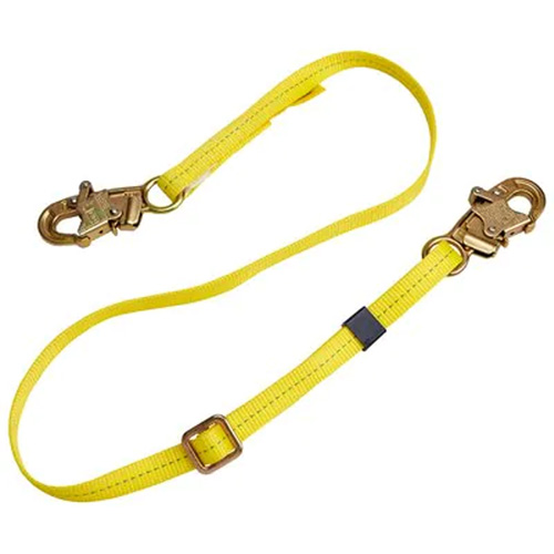 Web Adjustable Positioning Lanyard, 1 Legs, 4', CSA Class B, Polyester O-Max