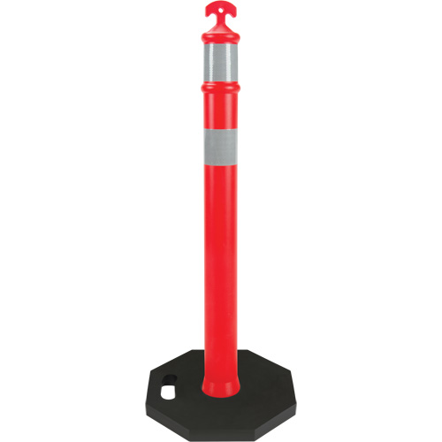 High-Visibility Delineator Post, 42" H, Orange O-Max