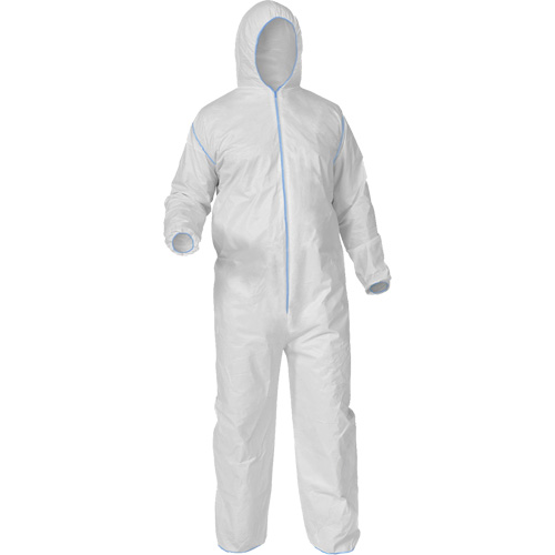 Protective Coveralls, Medium, White, Microporous O-Max