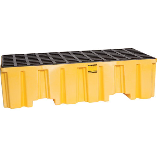 Palette de confinement des d&eacute;versements, Capacit&eacute; de d&eacute;versement 66 gal. US, 26,25" x 51" x 13,75" O-Max