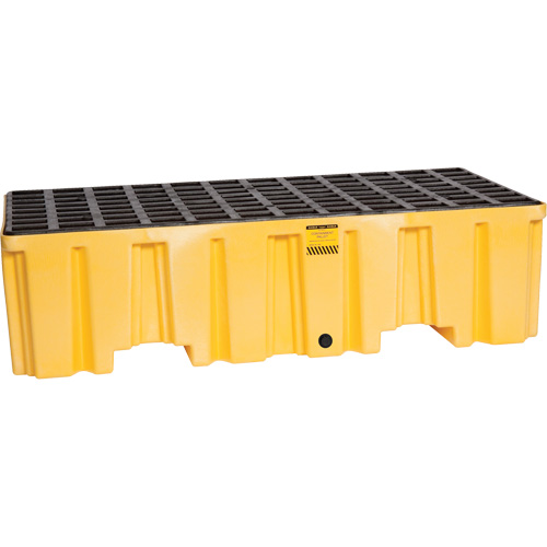 Palette de confinement des d&eacute;versements, Capacit&eacute; de d&eacute;versement 66 gal. US, 26,25" x 51" x 13,75" O-Max