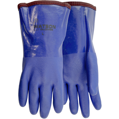 Gants r&eacute;sistant au givre, Taille T-Grand, 12" lo, PVC, Doublure en Molleton/Acrylique, Gant de calibre hiver O-Max