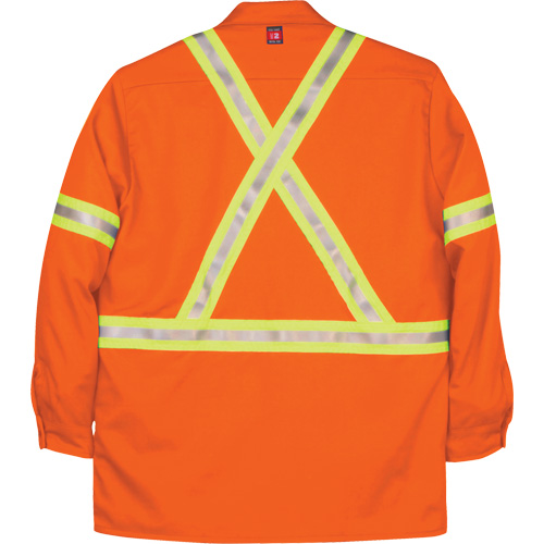 Chemise de travail industrielle Westex UltraSoft, Moyen (grande taille), Orange O-Max