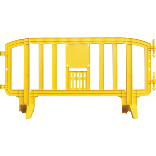 Barricade Movit, Emboîtables, 78" lo x 39" h, Jaune O-Max