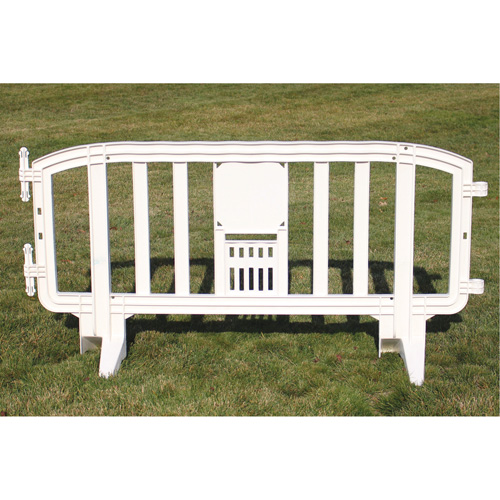 Barricade Movit, Emboîtables, 78" lo x 39" h, Blanc O-Max