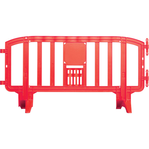 Barricade Movit, Emboîtables, 78" lo x 39" h, Rouge O-Max