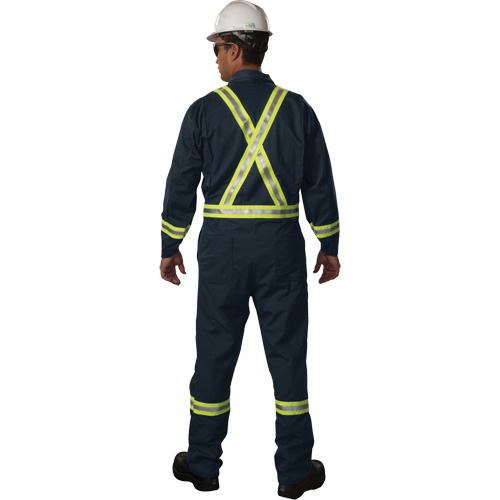 Westex UltraSoft&reg; Unlined Coveralls, Size Large (Tall), Navy Blue, 12.4 cal/cm2 O-Max