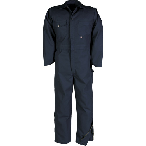 Deluxe Coveralls with Zipper, Men's, Navy Blue, Size 38 (Tall) O-Max