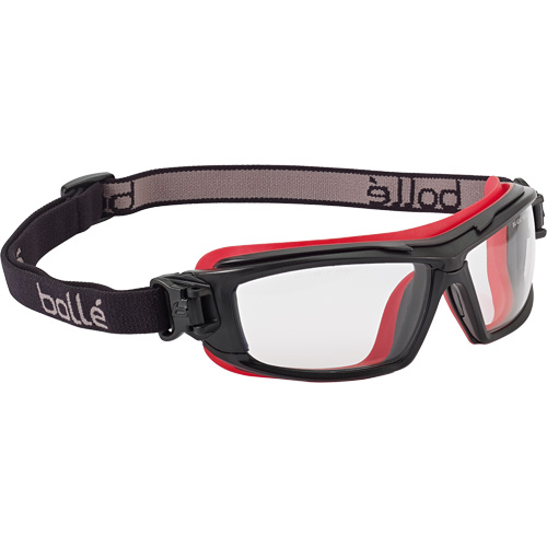 Ultim8 Safety Goggles, Clear Lens, Anti-Fog/Anti-Scratch, Closed Vent O-Max
