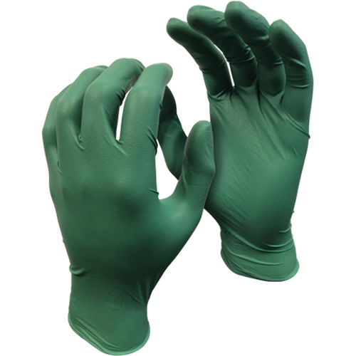 Gants 5559PF Green Monkey, Petit, Nitrile, 4 mils, Sans poudre, Vert O-Max