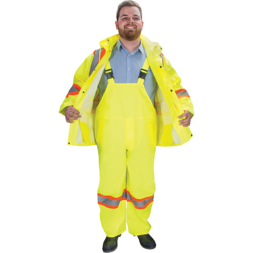 RZ1000 Rain Suit, Polyester, Small, High Visibility Lime-Yellow O-Max