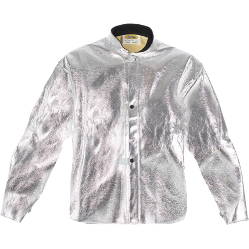 Heat Resistant Jacket, Medium, Aluminized Kevlar&reg; O-Max
