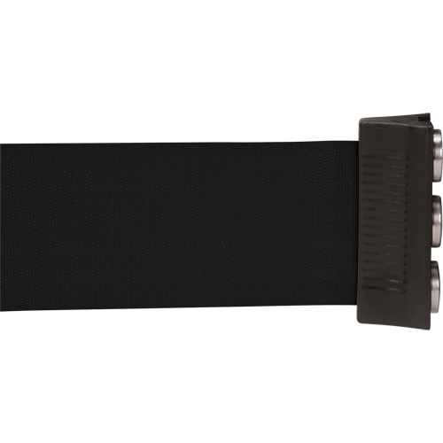Cassette de ruban magn&eacute;tique pour barri&egrave;re de contr&ocirc;le des foules personnalis&eacute;e, 12', Ruban Noir O-Max