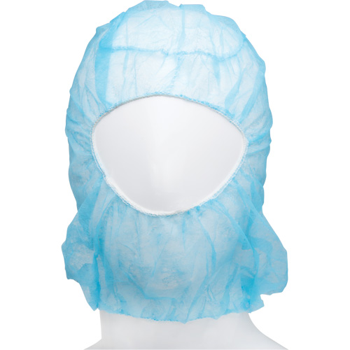 Disposable Hood, Polypropylene, Blue O-Max