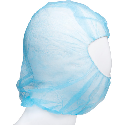 Disposable Hood, Polypropylene, Blue O-Max