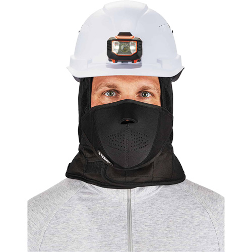 Doublure de casque de s&eacute;curit&eacute; d'hiver trois couches N-Ferno avec cache-bouche, Doublure en Molleton, Taille unique, Noir O-Max