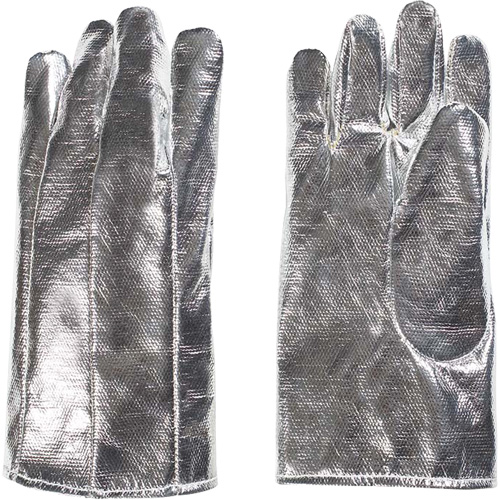 Heat Resistant Gloves, Aluminized/Kevlar&reg;, One Size, Protects Up To 800° F (426.66° C) O-Max