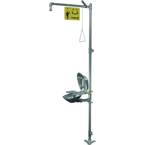Douche et laveur des yeux/du visage Halo, Socle O-Max