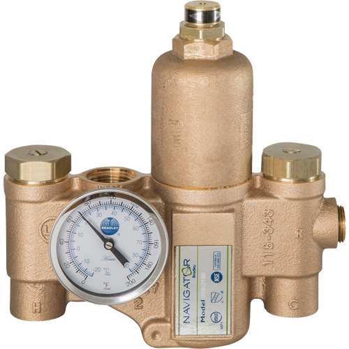 Robinet mitigeur thermostatique pour luminaires durgence Navigator EFX20, 30 gal./min O-Max