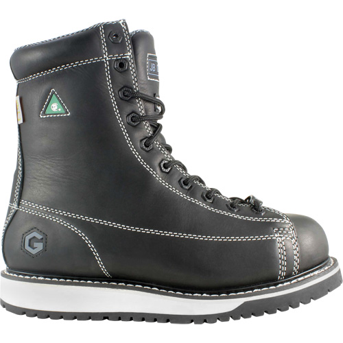 Rigger Work Boots, Leather, Steel Toe, Size 7, Impermeable O-Max
