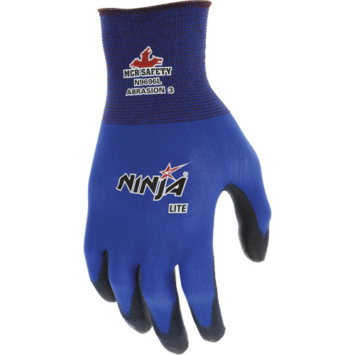 Gants enduits Lite Ninja, Grand, R&ecirc;vetement Polyur&eacute;thane, Calibre 18, Enveloppe en Nylon O-Max