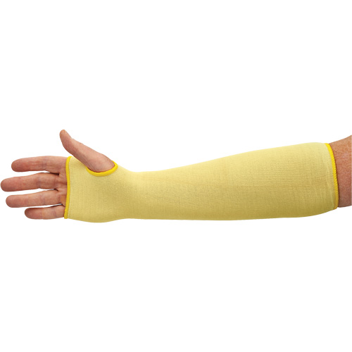 KleenGuard G60 Cut Resistant Sleeve, Kevlar&reg;, 18", ASTM ANSI Level A2/EN 388 Level 2, Yellow O-Max