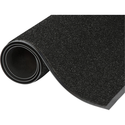 Tapis d'accueil Jasper, Essuie-pieds/grattoir, 2' x 3' x 5/16", Noir O-Max