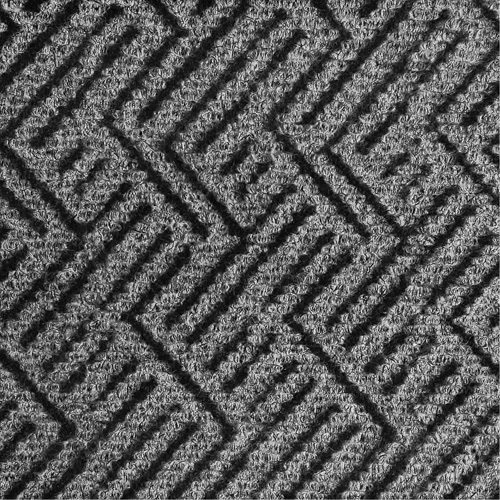 Triathlon Performance Entrance Mats, Wiper/Scraper, 3' x 5' x 7/16", Charcoal O-Max