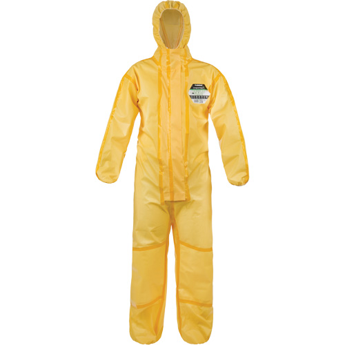 ChemMax&reg; 1 Coveralls, Polyethylene/Polypropylene, 4X-Large, Yellow O-Max