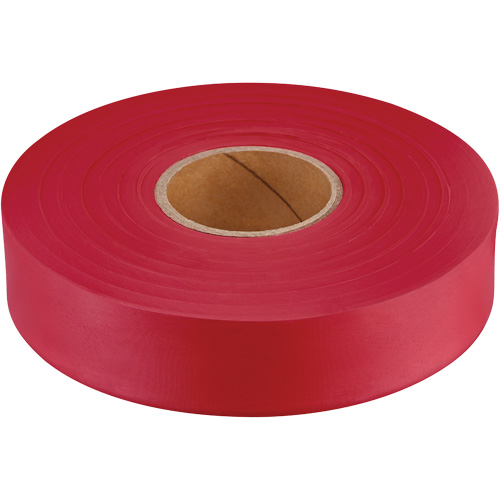 Ruban de signalisation Empire, 1" la x 600' lo, Rouge fluorescent O-Max