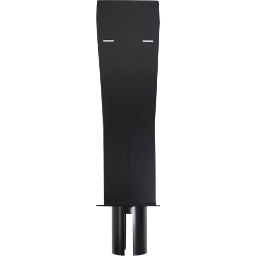 Porte-distributeur pour poteaux de barri&egrave;re pour le contr&ocirc;le des foules, Noir O-Max