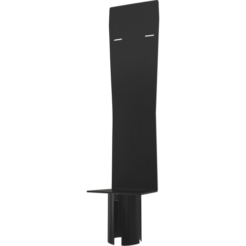 Porte-distributeur pour poteaux de barri&egrave;re pour le contr&ocirc;le des foules, Noir O-Max